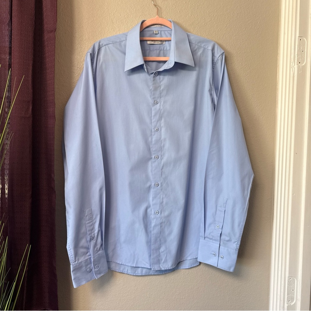 MS5 Amanti Men’s Slim Fit Button-Down Dress Shirt Size Small 16 1/2 36/37